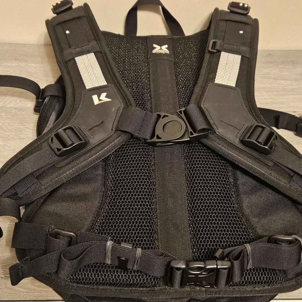 Kriega R20 Motorcycle Backpack Black Quadloc-lite Harness 20L